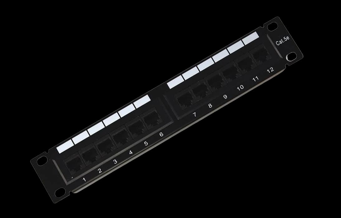 04-0025 REXANT Патч-панель 10", 1U, 12 портов UTP, RJ-45, CAT5e