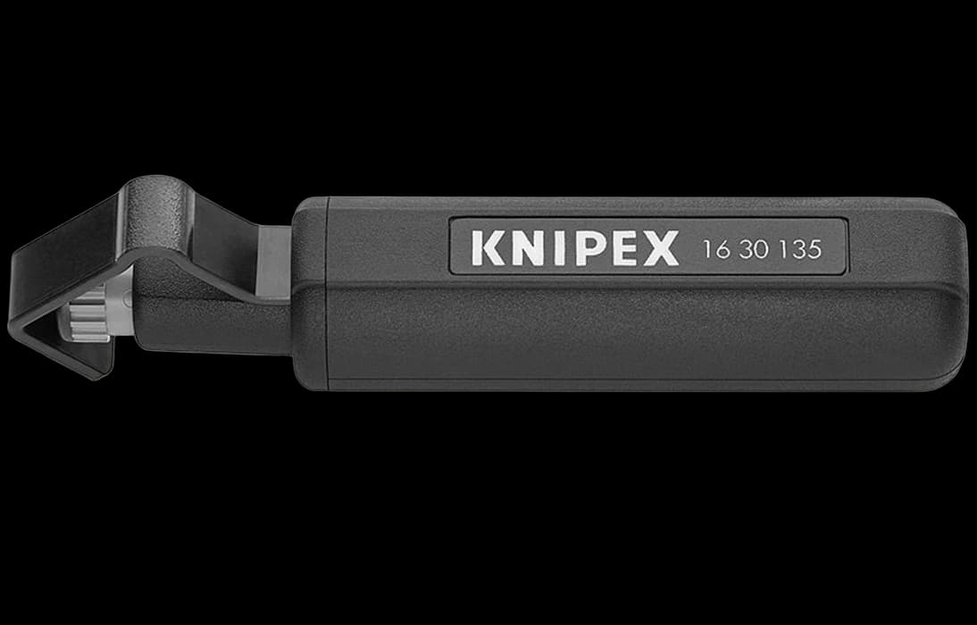 KN-1630135SB Стриппер для круглого кабеля из ПВХ, резины, силикона, тефлона (ПТФЭ), Ø 6 -29 мм, длина 135 мм, SB