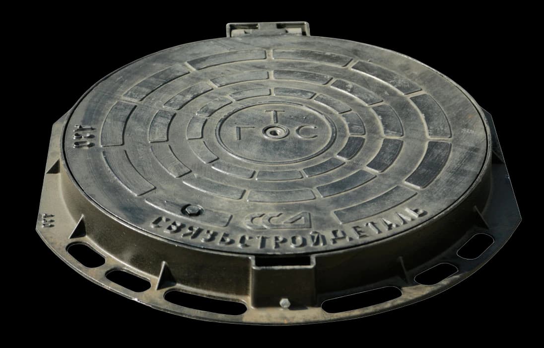 Устройство запорное люка ГТС лёгкого типа из ВЧ с замком УЗЛ-Л ССД