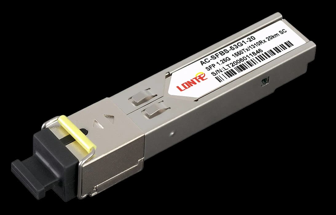 SFP WDM 1.25G Tx1550/Rx1310 20km SC DDM