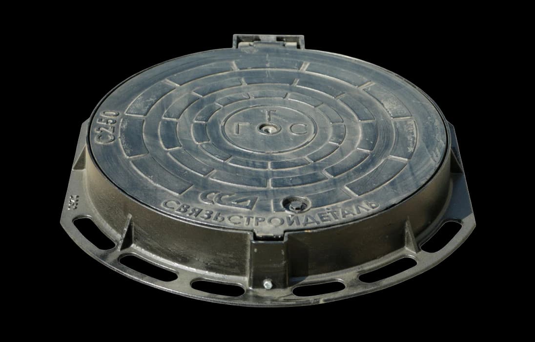 Устройство запорное люка ГТС тяжелого типа из ВЧ с замком УЗЛ-Т ССД