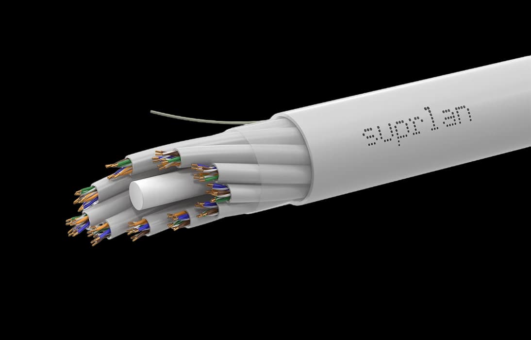 01-0353-2 Cборка кабельная SUPRLAN Premium U/UTP Cat.5e 10х(4x2x0,51) Cu LSZH нг(А)-HF Indoor 305м