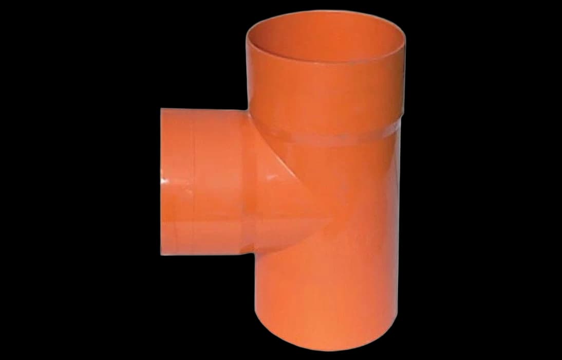 020075 Тройник для двустенных труб 90°, полипропилен, d=75 мм