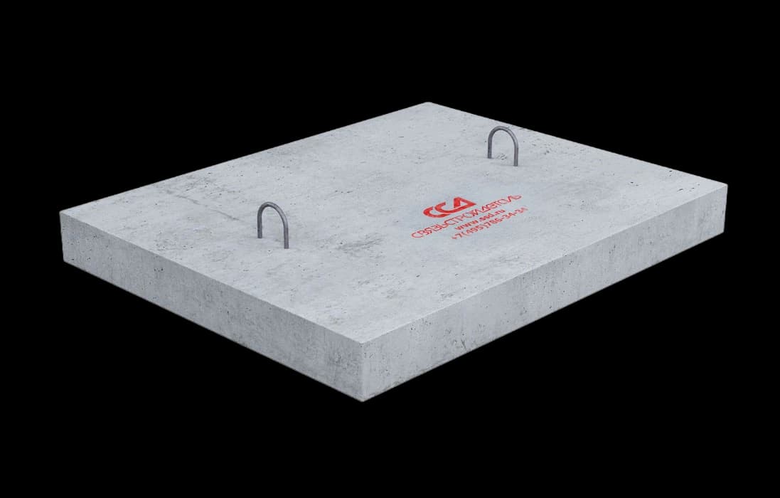 Плита ПАКС 1000х800х100 анкерная колодца связи (В20)