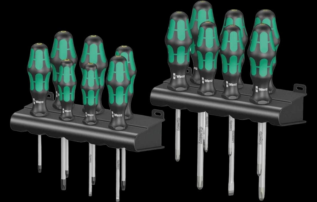 WE-105630	Kraftform Big Pack 300 набор отвёрток с двумя подставками, 14 пр., PH 1/2/3, PZ 1/2/3, TX 10/15/20/25/30, SL 3.5/4/6.5