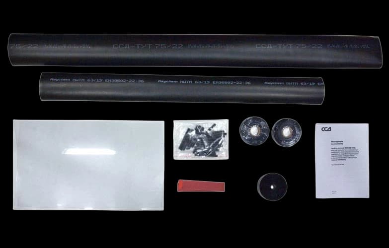 Муфта прямая МСБВБ-П-Пу-3-10 с водоблокирующими материалами ССД