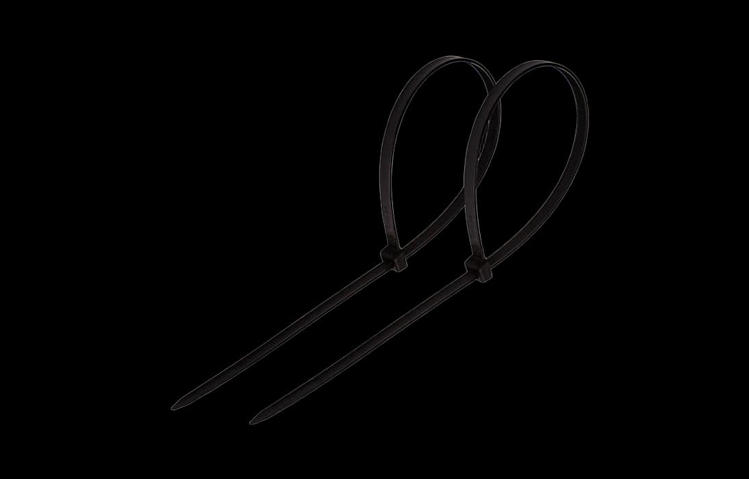 07-0251-5 Хомут-стяжка кабельная нейлоновая REXANT 250 x4,8 мм, черная, упаковка 100 шт.