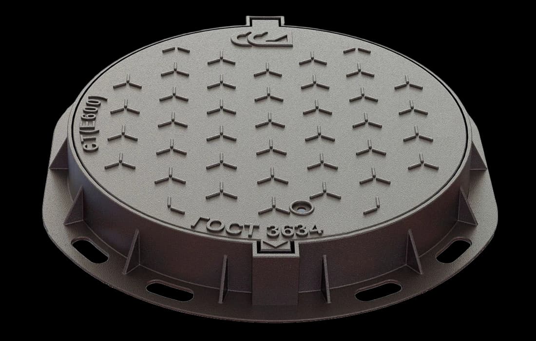 Люк аэродромный CТ(Е600)-К-2-60 сверхтяжелый ВЧШГ-50 ГОСТ 3634-2019