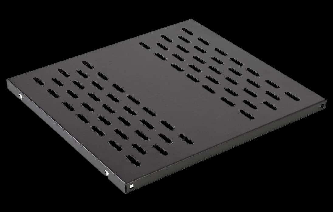 Полка стационарная перфорированная черный ПС-45-Ч(450мм*490мм) ССД