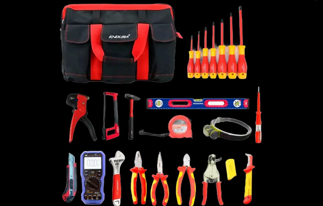 SK-10-prof (полный) - набор изолированного инструмента для электрика