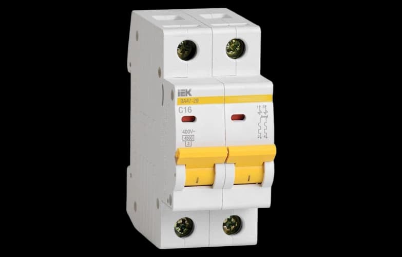 MVA20-2-016-C Авт. выкл.ВА47-29 2Р 16А 4,5кА х-ка С ИЭК