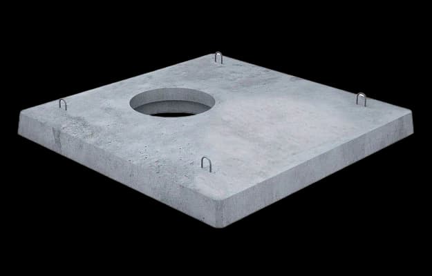 Плита ОУП-6-2,0х2,0 опорная тротуарная прямоугольная