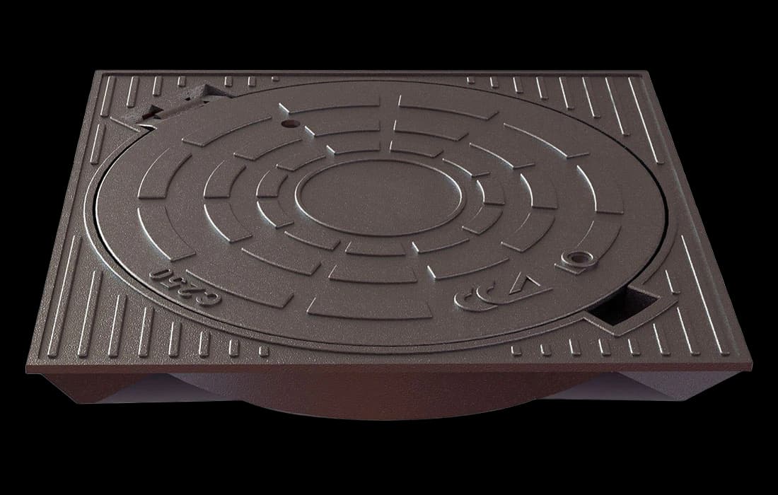 Люк квадратный "Арбат" ВЧШГ тип Т "А15-С250" (КК) 2.7.8-60 (ОУЭ-КВ-А15-С250)