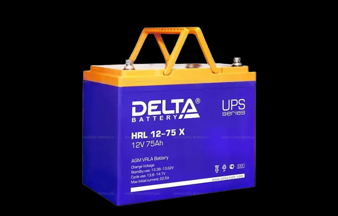 Аккумуляторная батарея Delta HRL 12-75 X (12V / 75Ah)