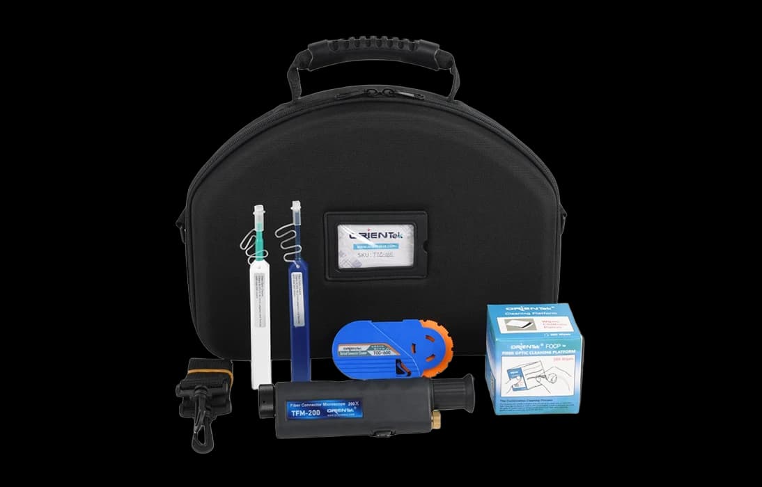 Набор для очистки и контроля адаптеров и коннекторов ВОЛС с микроскопом TIC-05E