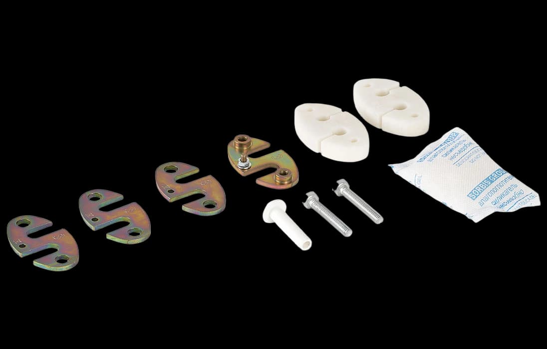 Комплект для ввода 7-10 мм ОК в овальный патрубок муфты МОГ-Т-4 и МПО-Ш1 ССД