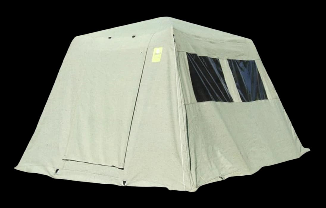 Палатка "КАБЕЛЬЩИК" (глубина 2,88м/ширина 2,31м/высота 1,63м), зеленый брезент