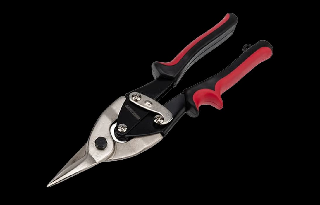 12-4630 Ножницы по металлу прямые 260мм никелированные, двухкомпонентные рукоятки REXANT