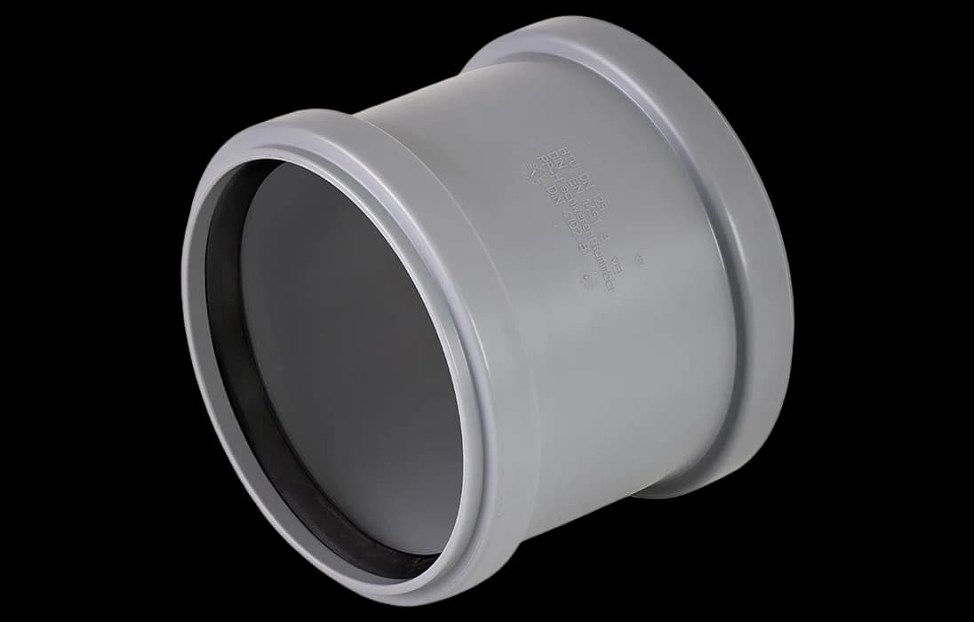 Муфта ПНД d=125 канализационная надвижная для труб SDR