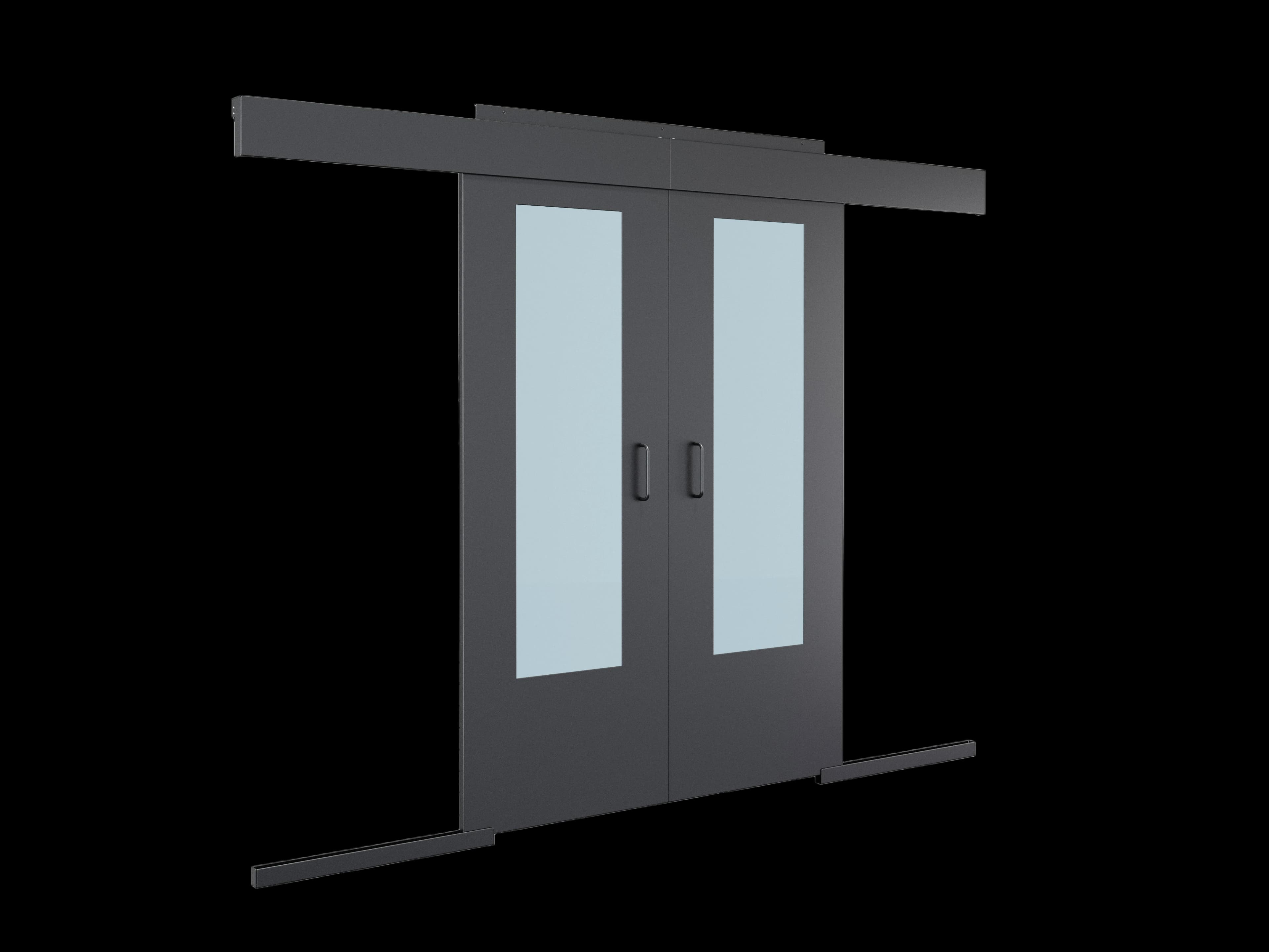 Двери для систем коридора раздвижные 42U (900x1200), для шкафов серверных ЦОД, ШТ-НП-СЦД-42U, СЦД-Д-42U-900-1200 комплект, RAL9005