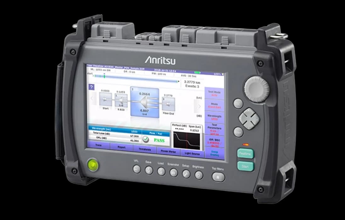 Рефлектометр Anritsu MT9085B-055 SM, 41/41/35 dB, 1310/1550/1650 nm, SLS, FC адаптер