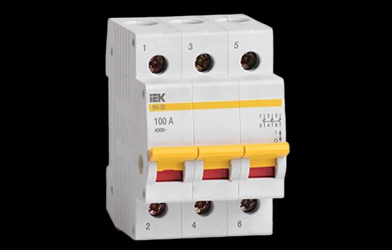 MNV10-3-063 Выключатель нагрузки (мини-рубильник) ВН-32 3Р  63А ИЭК