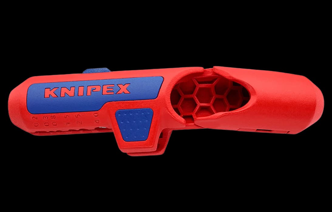 KN-169501SB	ErgoStrip® Cтриппер универсальный для круглых проводов, 0.2-4 мм², d8-13 мм, длина 135 мм, SB