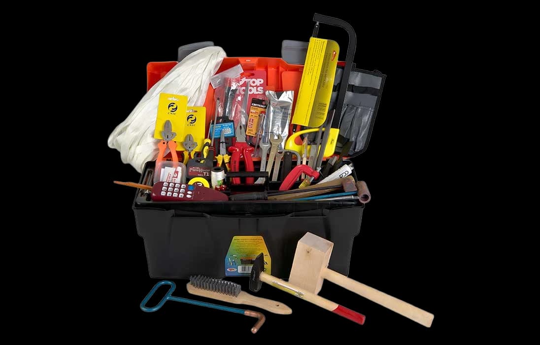 Комплект инструмента кабельщика-спайщика -3 (02) (пластмассовый ящик)