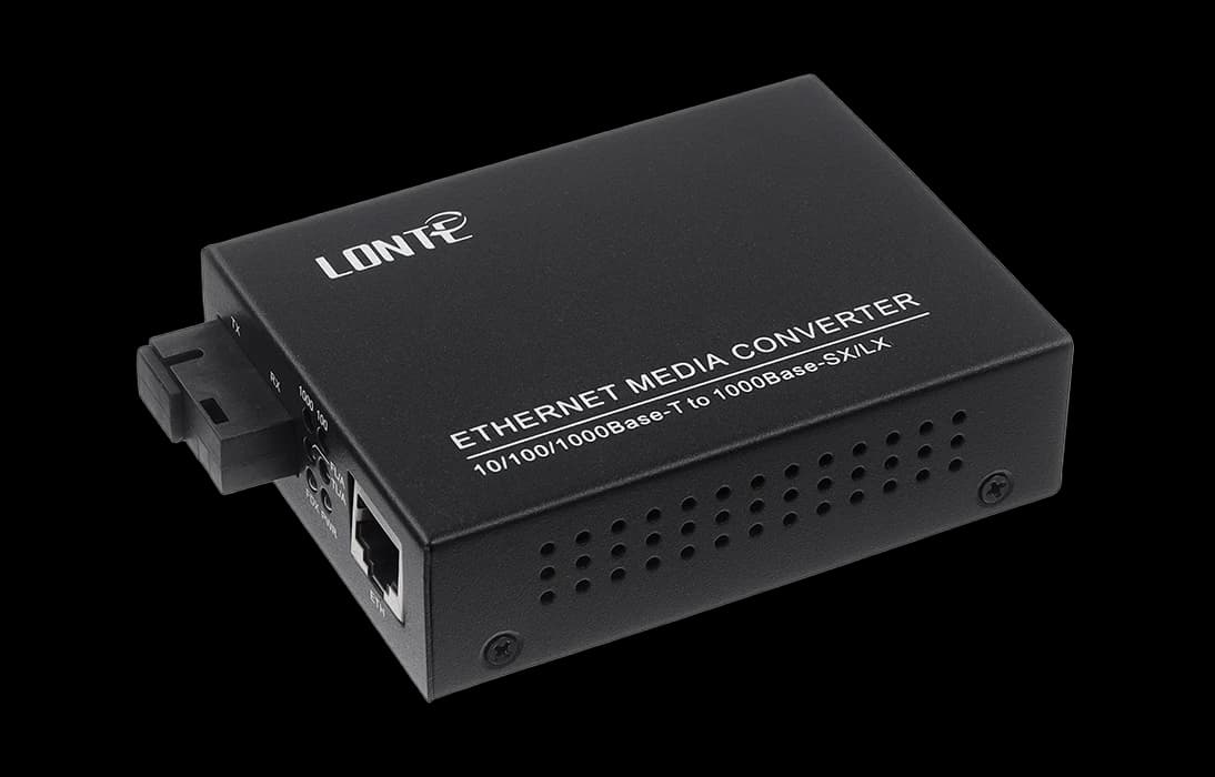 Медиаконвертер 10/100/1000M, Tx1550/Rx1310 20km, RJ45 SC