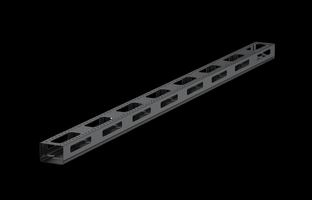 Органайзер кабельный вертикальный с крышкой 42U ОКВК-42U