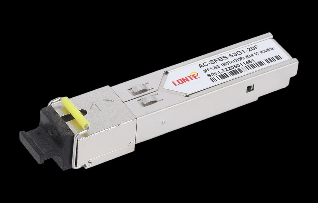 Модуль SFP WDM 1.25G Tx1550/Rx1310 20km SC DDM  Industrial