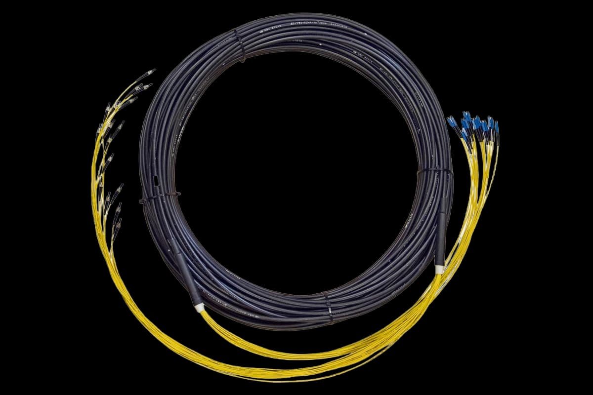 Кабельная сборка КС-ВХ-08-SM  -06/20/20-8 SC/APC400x -8 SC/UPC260x -10 м ССД