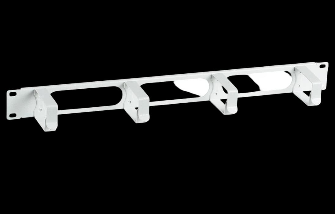 Органайзер кабельный горизонтальный с окнами 4 кольца 1U ОКО-19"-1U ССД