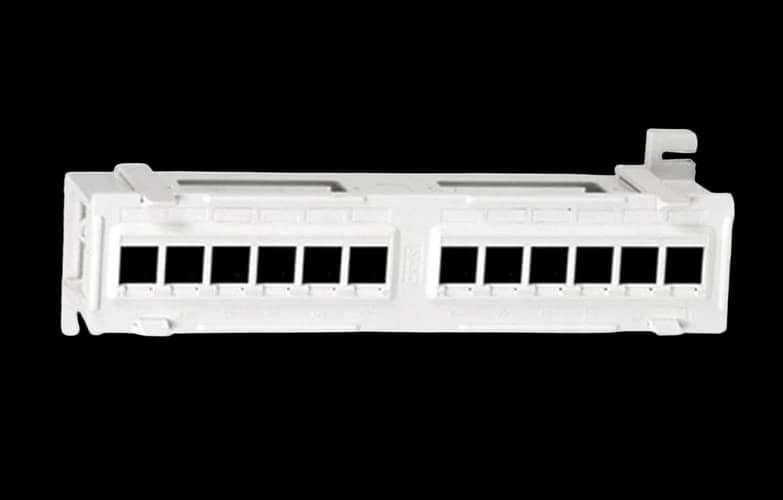 15379 Hyperline PPW-12-8P8C-C5e Патч-панель настенная, 12 портов RJ-45(8P8C), категория 5е, с подставкой