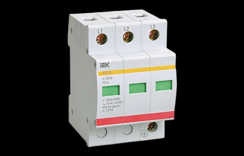 MOP20-3-B Огр-ль имп. перенапр. ОПС1-B 3Р In=30kA Un=400B Im=60kA ИЭК