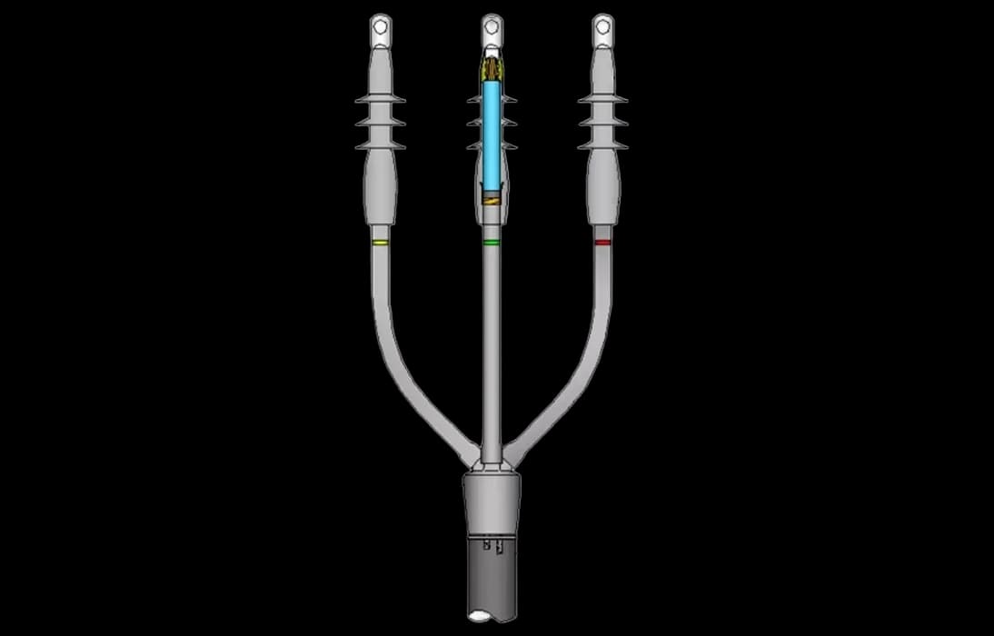 ИМАГ-Муфта-35-TO-3х50-95 - комплект концевой муфты холодной усадки внешней установки для 3-жил. кабеля с изоляцией из СПЭ на 35 кВ, 3х50-95 мм2