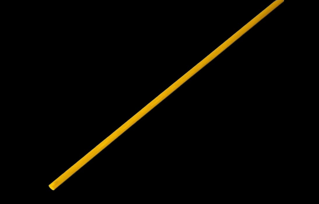 20-1502 Термоусадочная трубка REXANT 1,5/0,75 мм, желтая, упаковка 50 шт. по 1 м