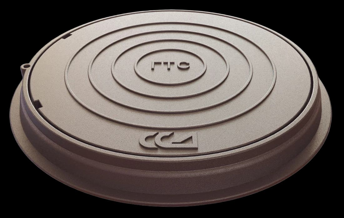 Люк т/т ГТС (Серый Чугун) без нижней стальной крышки