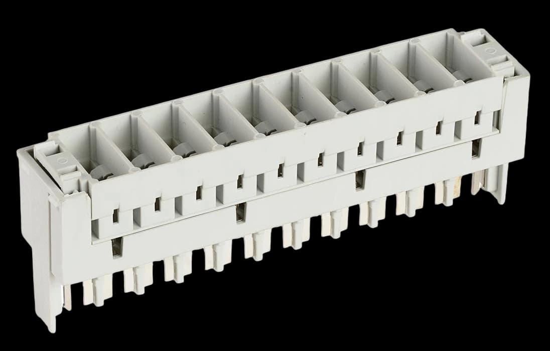 Магазин защиты 10 пар 2/10, для 3-х полюсных разрядников, неоснащенный ПВТ