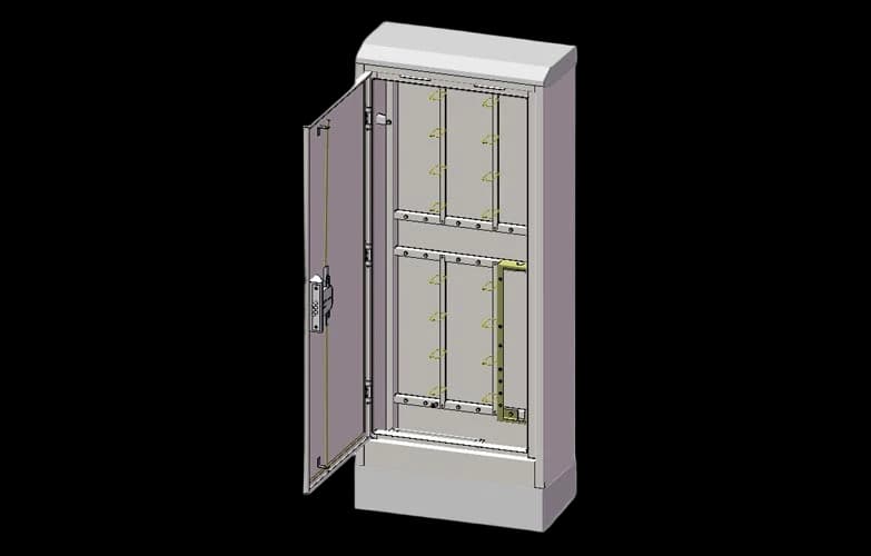 Шкаф распределительный телефонный ШР-600-2М (пустой) ССД