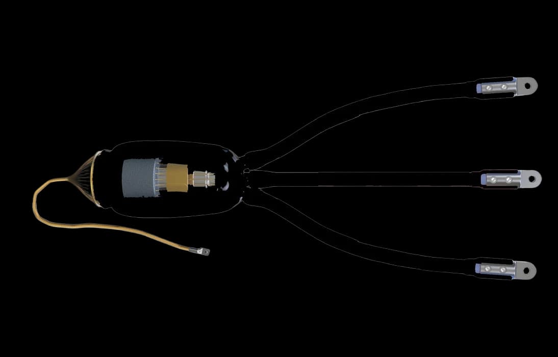 Муфта концевая 3 ПКВТпб-10  (25-50) ССД с наконечниками