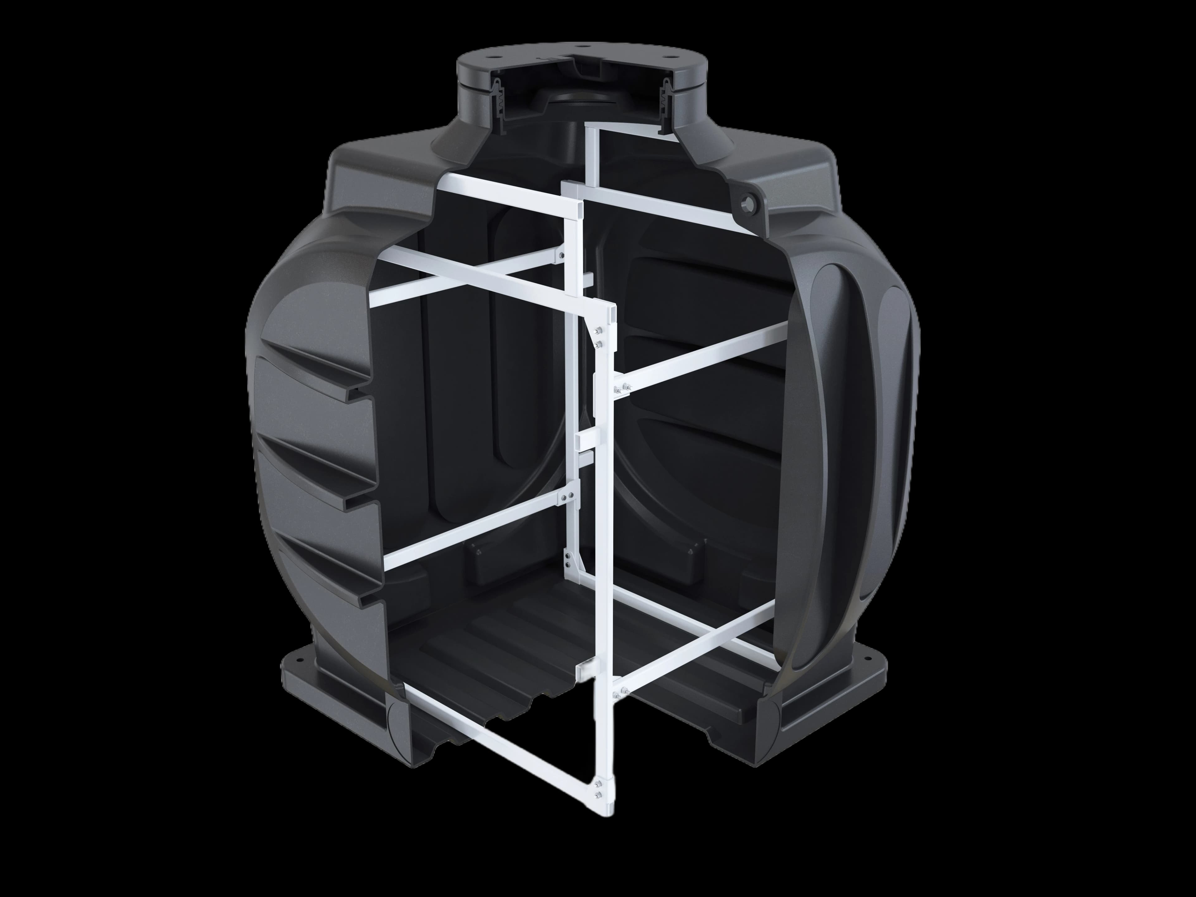 Колодец кабельный полимерный ККП-4-ССД (с металлокаркасом)