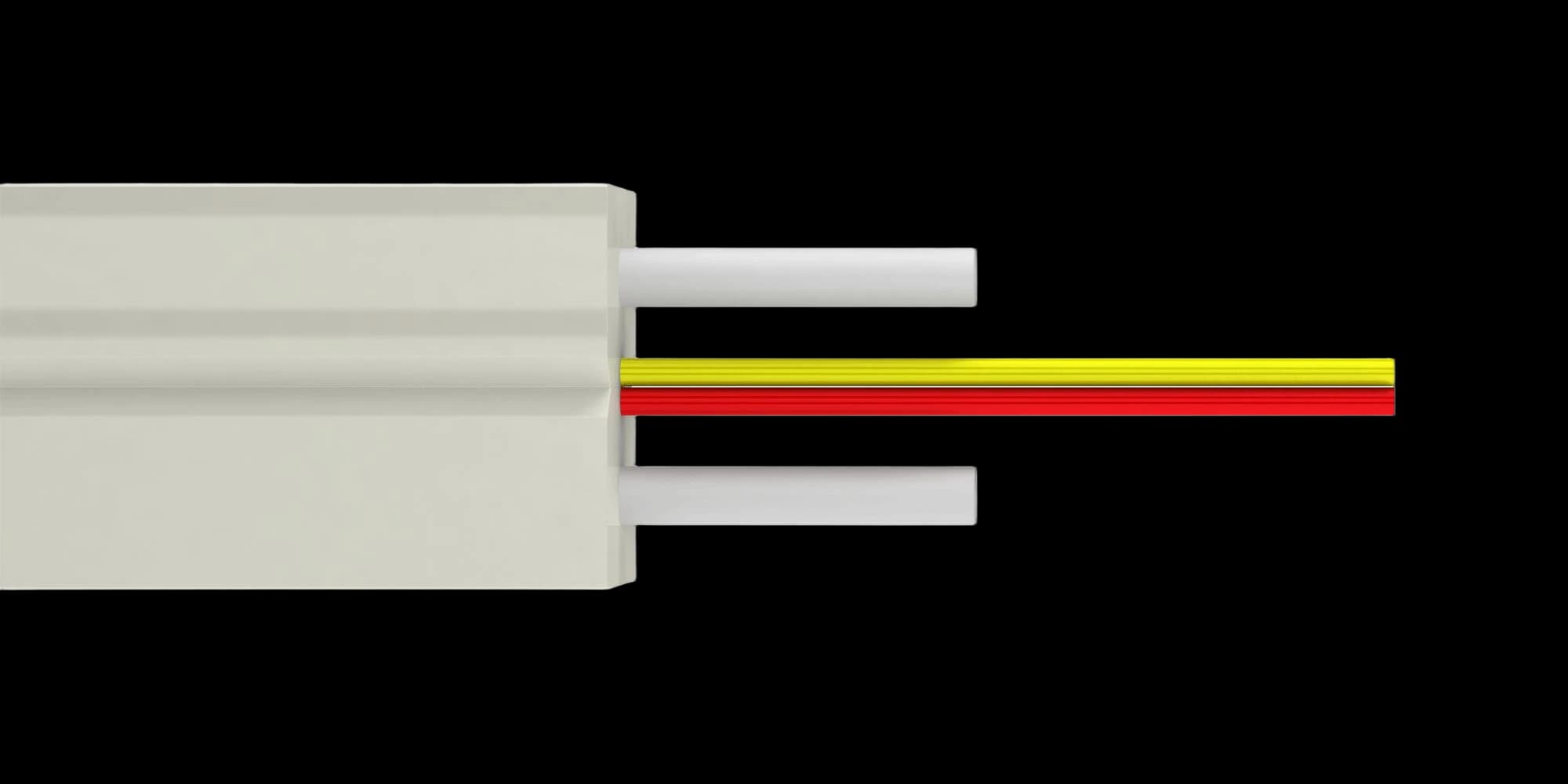 Кабель оптический абонентский ОК-СМС-Л-нг(А)-HF-1XG657A2 ССД белый