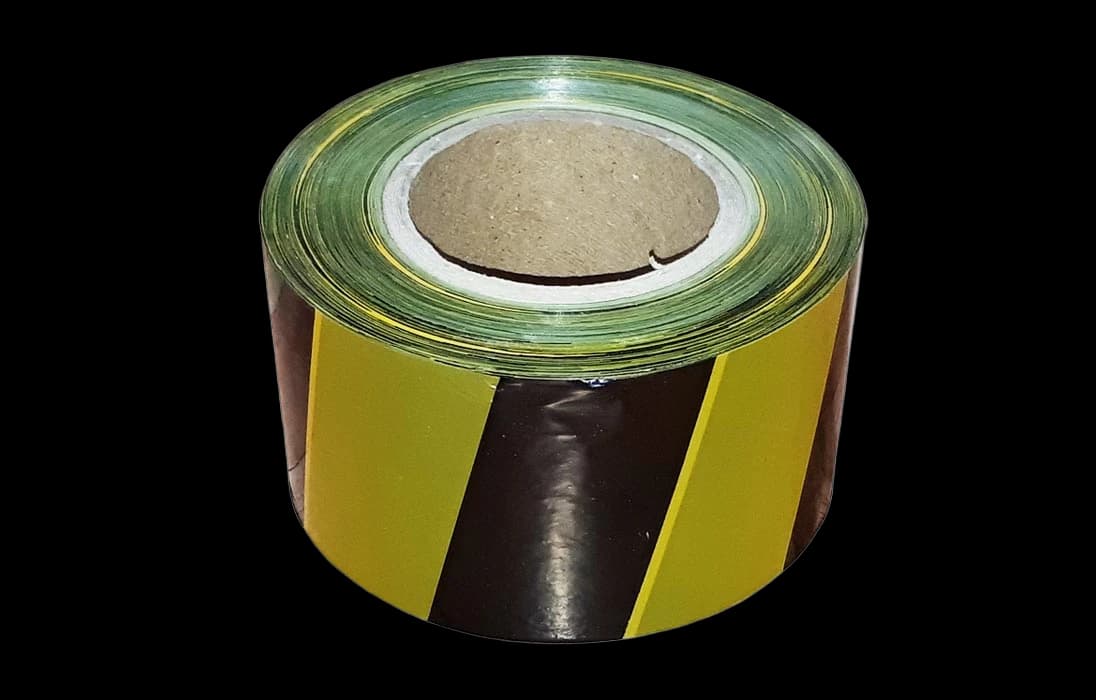 ЛО Лента оградительная штриховая 75мм 250м "Зебра", черно-желтая