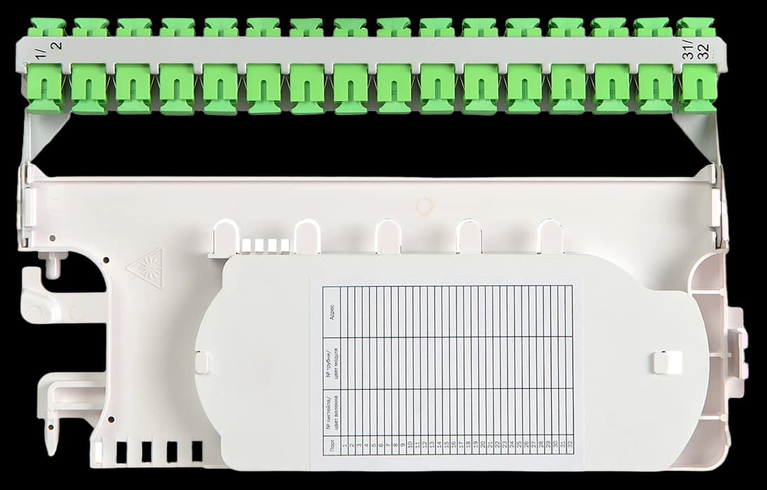 Модуль кроссовый откидной К-32SC-32SC/APC-32SC/APC ССД КПВ