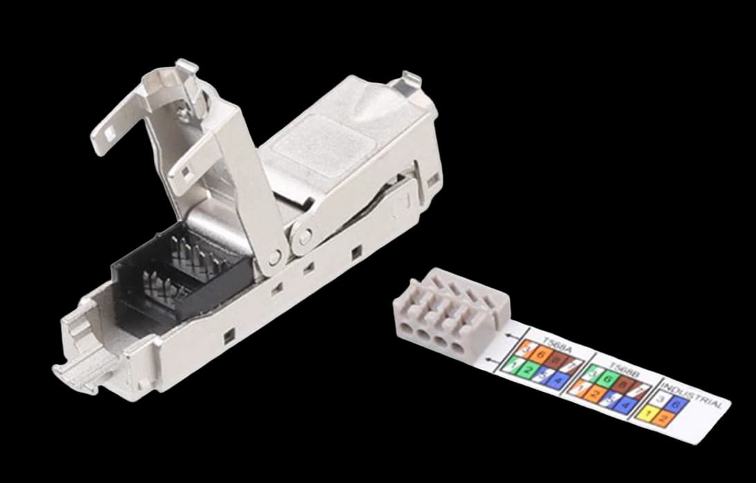 431372 Hyperline CA3-IDC-C6-SH-F-SL Проходной адаптер (coupler), категория 6, полный экран, IDC