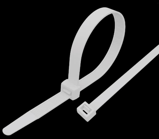 07-0200-5 Хомут-стяжка кабельная нейлоновая REXANT 200 x4,8 мм, белая, упаковка 100 шт.