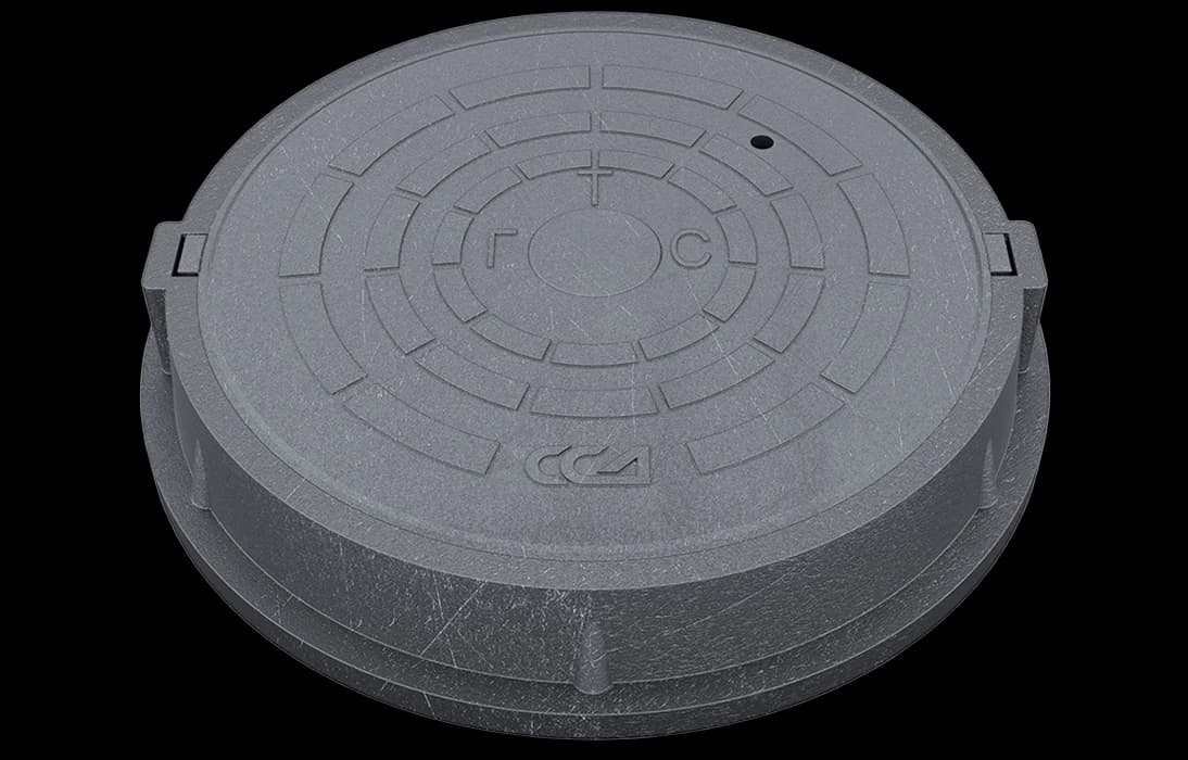 Люк полимерно-композитный тип ЛУ (А30)-ГТС-1-60 - ССД ТУ 22.23.19-104-27564371-2021