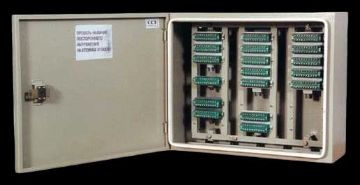 Шкаф распределительный телефонный пристенный навесной ШРП-150-2М (пустой) ССД