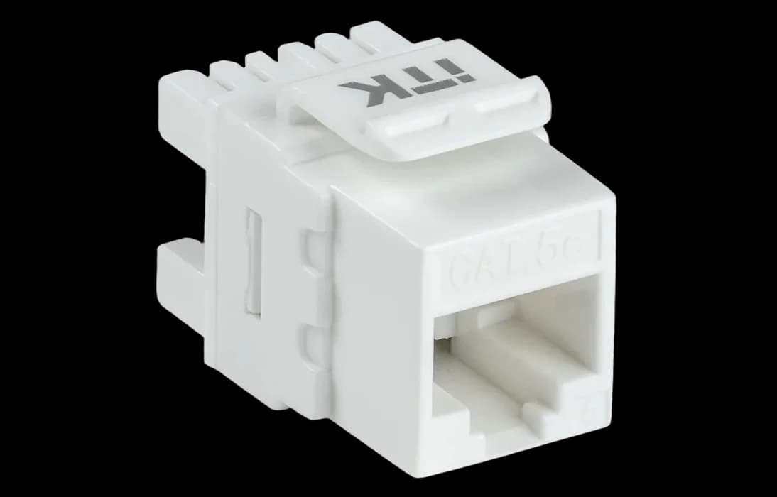 CS1-1C5EU-12 ITK Модуль Keystone Jack кат. 5E UTP 110 IDC 180 град.